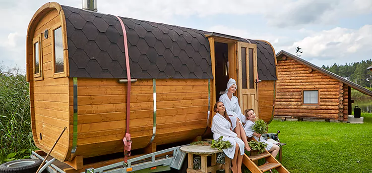Residential Outdoor Cabin Sauna Construction in Whitchurch-Stouffville, Ontario