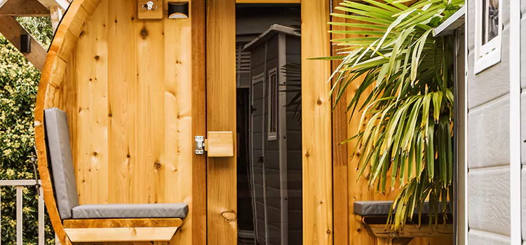 Wood-fired Outdoor Residential Sauna Installation in Whitchurch-Stouffville, Ontario
